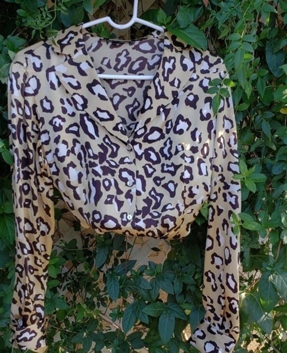 LaFayette 148 NY‎ Silk leopard blouse, - Picture 2 of 7